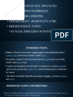 Fungal Diseases of Potato