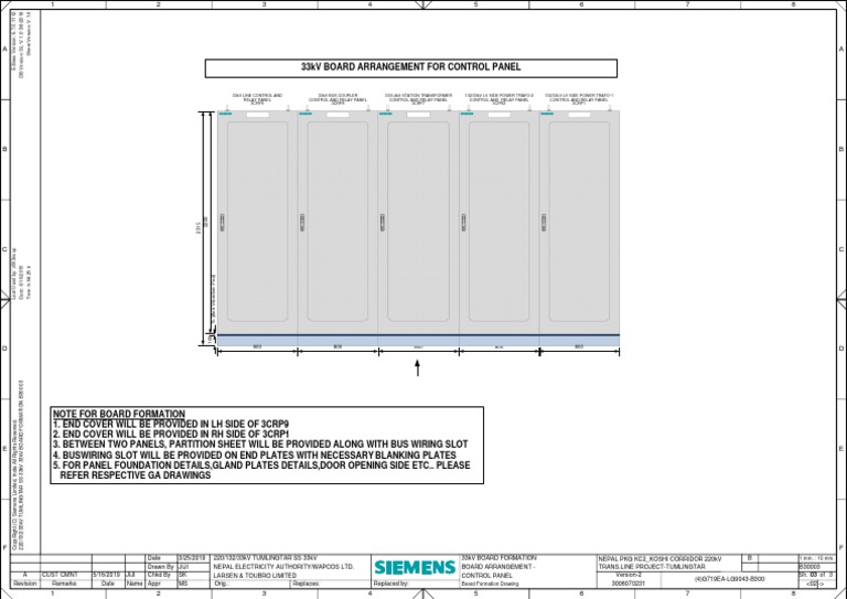 Panel Board Formation-33kv Tumlingtar SS | PDF | Electrical Engineering