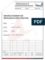 Method Statement & Risk Assessment For Steel Structure