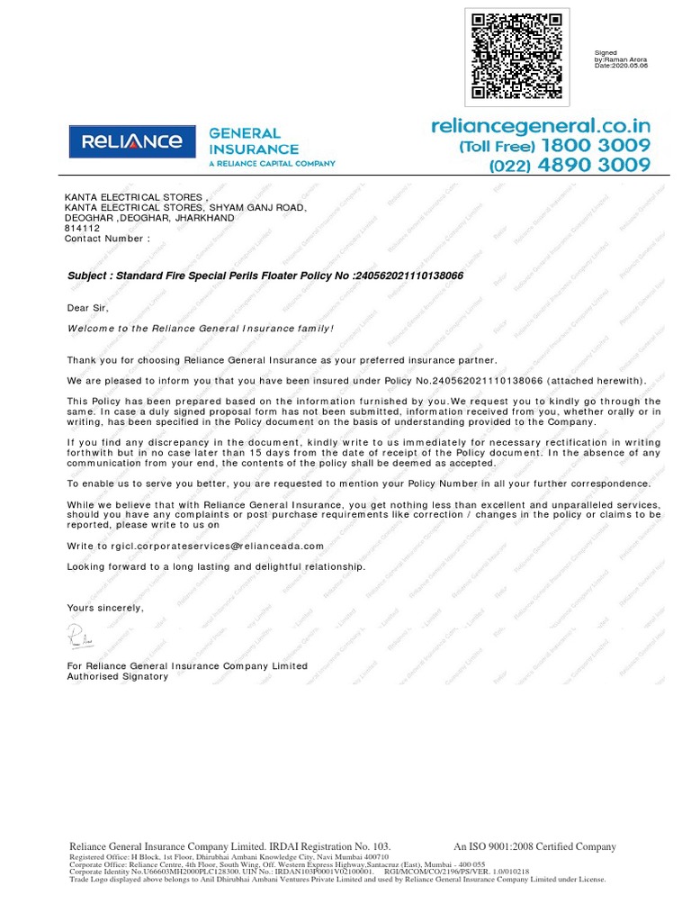 Electrical PDF Insurance Indemnity