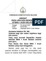 Amanat Komandan Kodim 0107/Aceh Selatan di MAN 1 Aceh Selatan