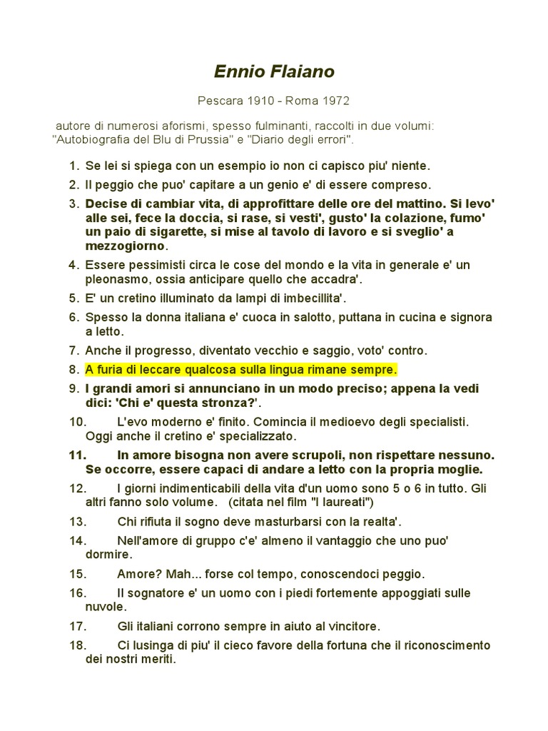 (Ebook Ita) Ennio Flaiano Aforismi PDF