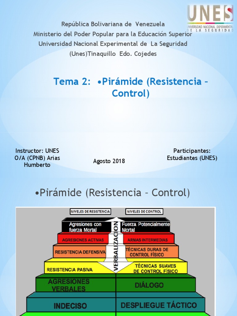 Pirámide de Resistencia y Control Policial | PDF