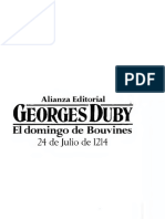 DUBY-El Domingo de Bouvines