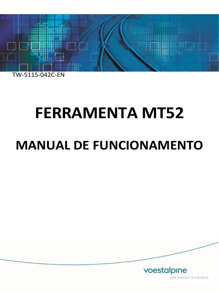 OT21520 003 TW-5115-042C-pt MT52 Manual Opera o PDF | PDF | USB | Tempo