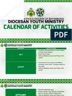 Dym Calendar of Activities