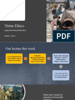 Legal and Professional Ethics Week 2 Part 1 Classical Virtue Ethics and Nicomachean Ethics