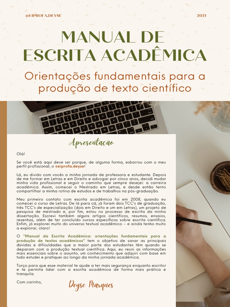 Manual de Escrita Acadêmica Essencial | PDF | Abstract (resumo) | Science