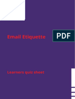 Email Etiquette Quiz Learner