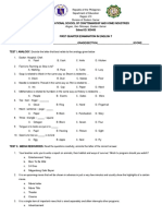 English 7 First Quarter Examination