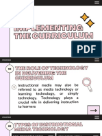 Implementing Curriculum Through Technology