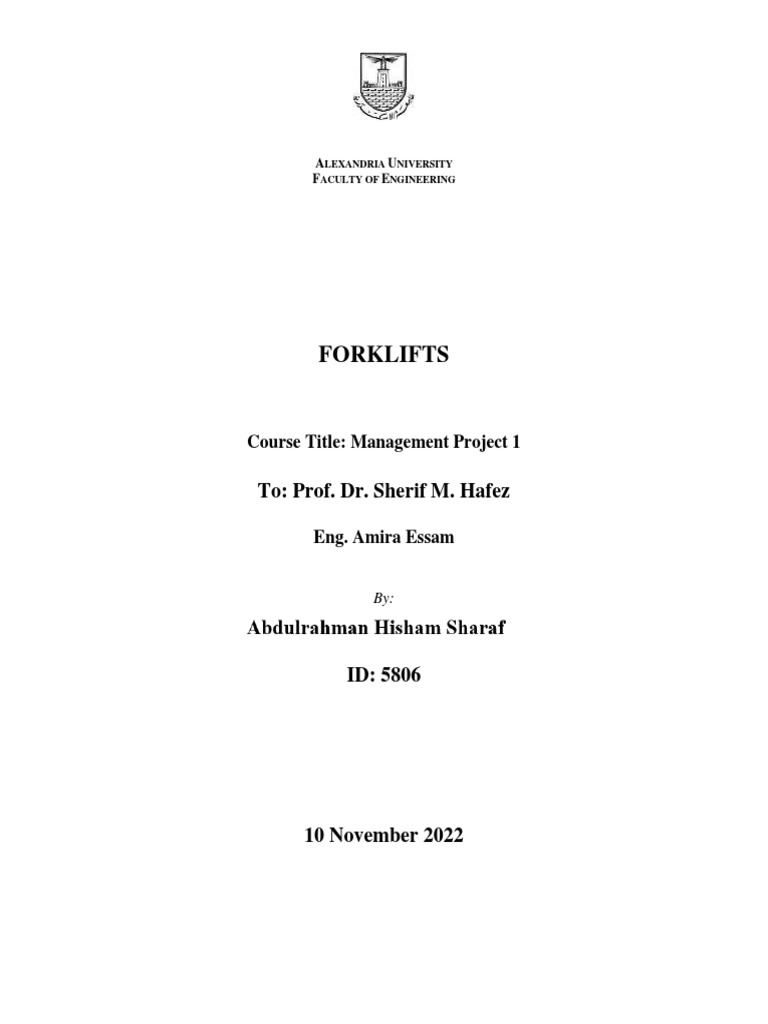 Forklifts PDF Forklift Truck