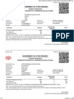 Online Vehicle Registration Receipt in Uttar Pradesh