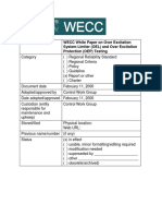 WECC White Paper On Over Excitation System Limiter