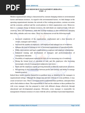 Complete Notes HRM