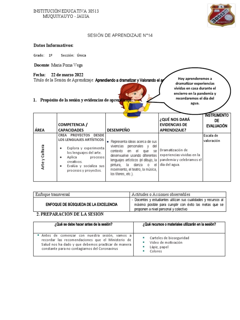 22 de Marzo Del 2022 Arte y Cultura | PDF | Aprendizaje | Evaluación