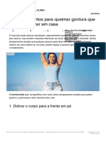 10 Alongamentos para Queimar Gordura Que Você Pode Fazer em Casa