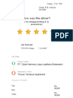 Rate your GoCar driver experience