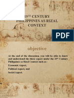 19TH Century Philippines As Rizal Context G2