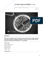 EnergiaConstiintei - Ro - Pandantiv Copacul Vieții Yggdrasil ARGINT - Cod PND914