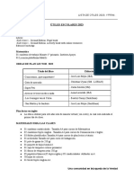 Lista de Útiles 2023 - 1° Primaria