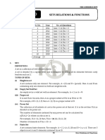 Sets, Relation Function