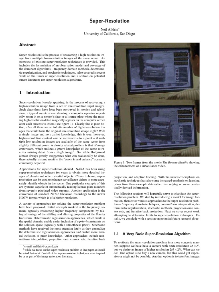 Superresolution | PDF | Image Resolution | Mathematical Optimization