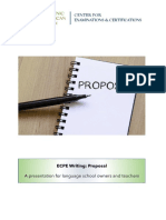 ECPE Writing Proposal