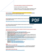 INSTRUCTIVO DE RUTA PARA ENTREGA DE PRODUCTO INTEGRADOR FINAL Actualizado Ok