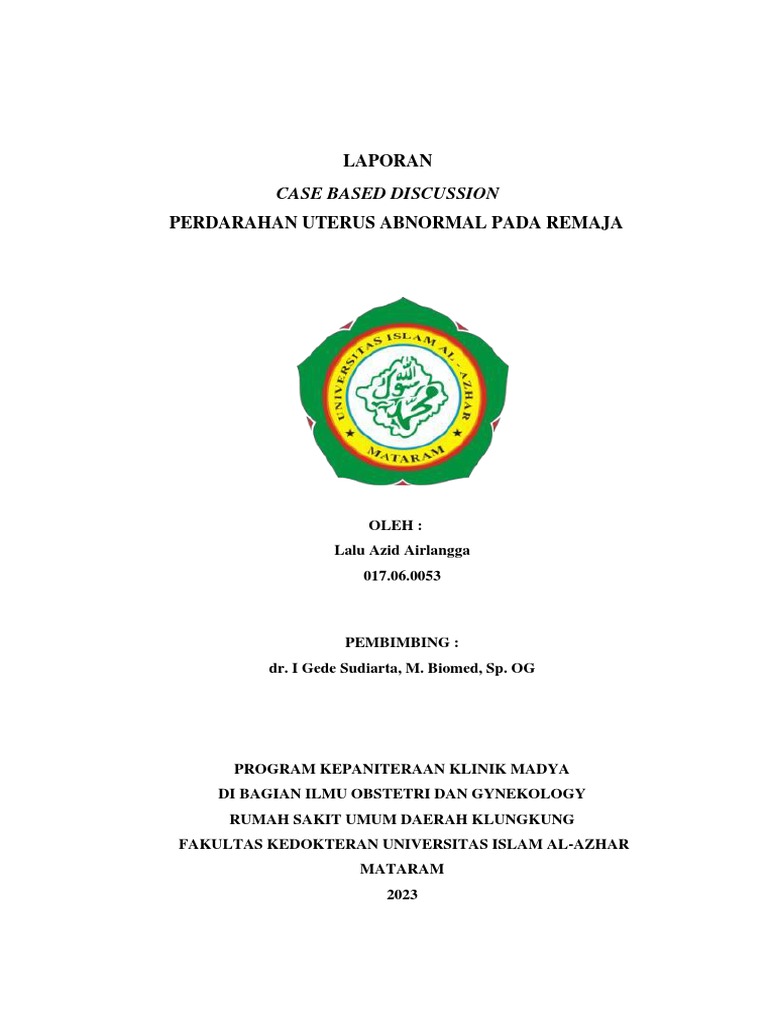 Laporan: Case Based Discussion | PDF
