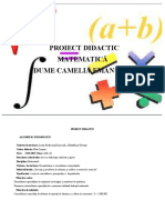 Proiect Didactic Matematica Final