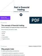 Financial Trading in Python: Getting Started