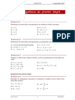 03 Exos Inequations Premier Degre