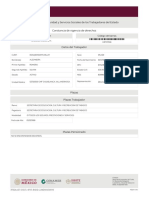 Constancia ISSSTE vigencia derechos