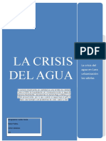 La Crisis Del Agua