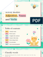 En Activity Booklet - Adjectives, Nouns and Verbs by Slidesgo