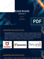 Module 2 System Security (Jerick Zen Sildo, Marc Sanchez)
