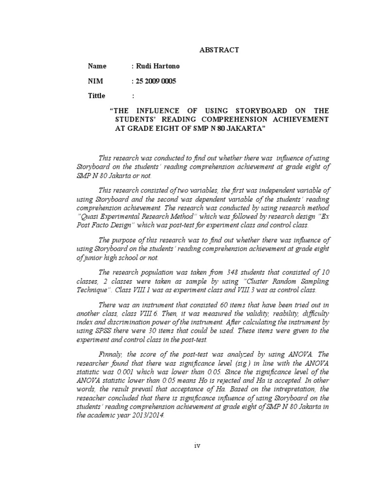 ABSTRACT | PDF | Experiment | Analysis Of Variance