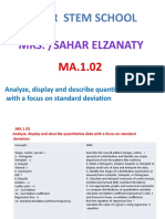 Analyze and Display Quantitative Data with Standard Deviation