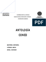 Antologia 9 Espanol Coned 2019