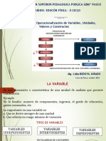 Modulo #08 Variables, Opreracionalizacion, Valor, Medición