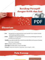 Bersikap Perseptif Dengan Kritik Dan Esai