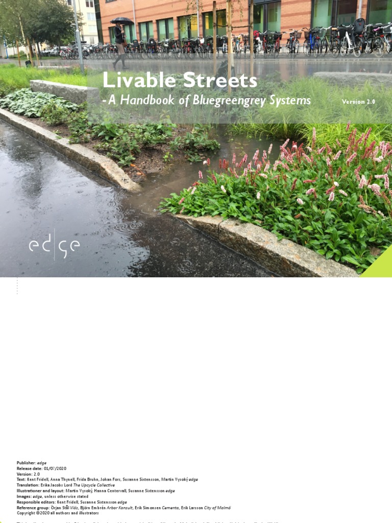 Livable Streets A Handbook Of Bluegreengrey Systems Version 2 0 Pdf