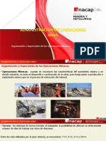 Organización y programación de operaciones mineras