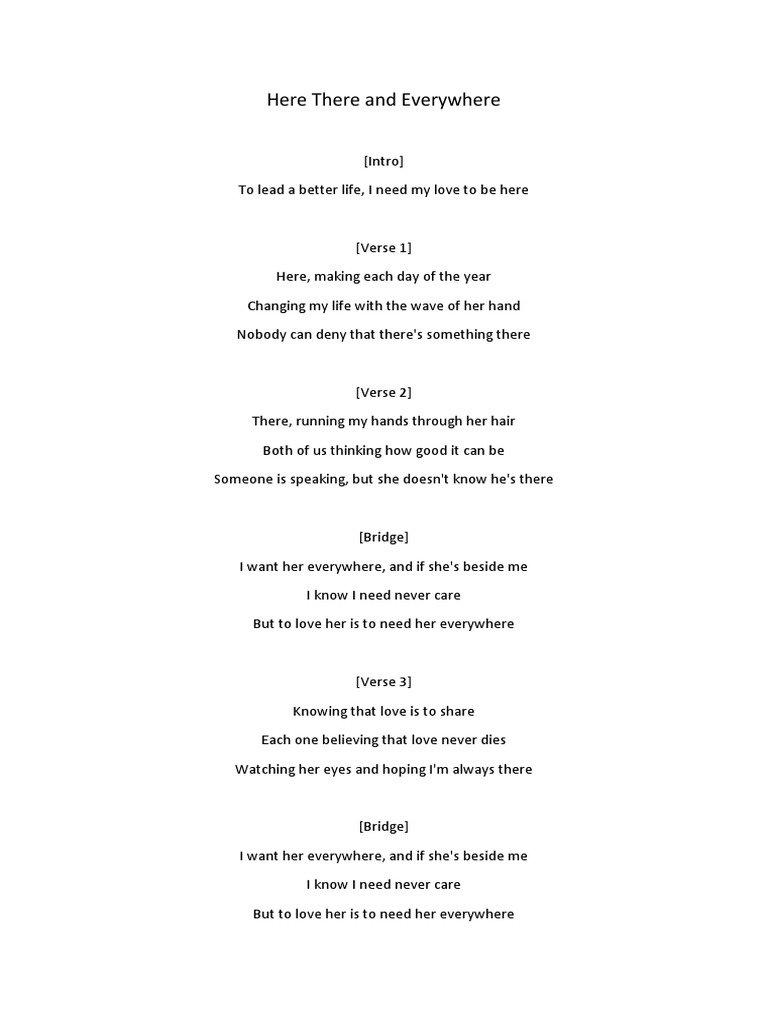 Here There and Everywhere PDF