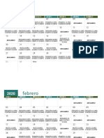 2020 Calendar Schedule