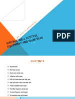 Surface Well Control Equipment and Their Uses