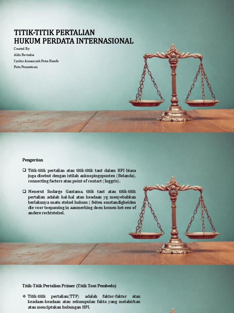 Titik Pertalian Hukum Perdata Internasional | PDF
