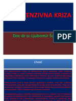 HIPERTENZIVNA KRIZA Doc DR SC Ljubomir Šormaz