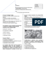 Introdução à Sociologia e Trabalho e Tecnologia